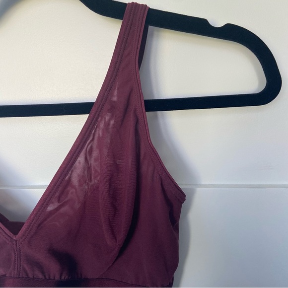 Parade Burgundy Mesh Bralette 32DD - Picture 4 of 10